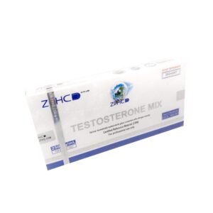 Testosterona Mix ZPHC 250 mg/ml — caixa com ampolas de 10 × 1 ml (mistura de Sustanon)