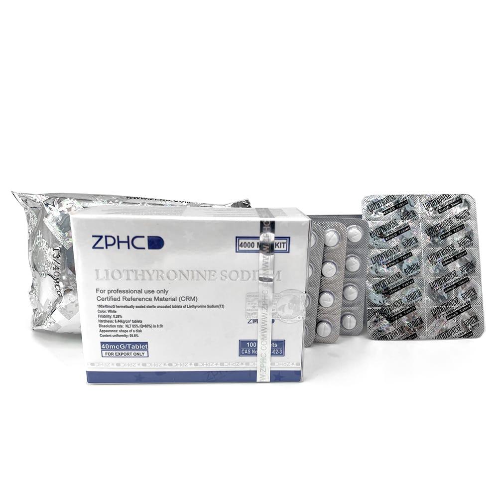 Liotironina (T3) ZPHC 40 mcg – caixa frontal com 100 comprimidos de hormônio tireoidiano