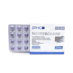 Mesterolona (Proviron) ZPHC 25 mg – caixa frontal com 100 comprimidos