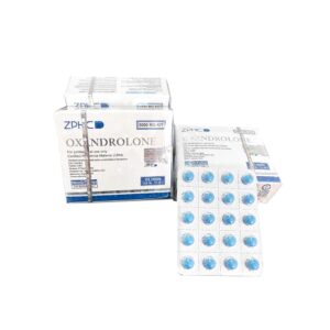Oxandrolona (Anavar) ZPHC 50 mg – caixa frontal com 100 comprimidos