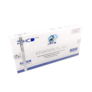 Stanozolol AQ ZPHC 50 mg/ml — caixa com ampolas de 10 × 2 ml (1.000 mg)