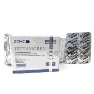 Ibutamoren MK-677 ZPHC 20 mg secretagogo oral de GH – caixa frontal com 100 comprimidos