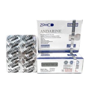 Blister mostrando 100 comprimidos de Andarine ZPHC, cada dose de 20 mg S-4