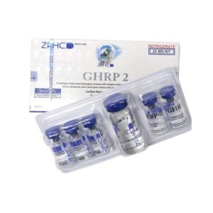 Kit autêntico de peptídeo ZPHC GHRP-2: 5 frascos × 5 mg, total de 25 mg. Potente peptídeo liberador de GH para recuperação muscular, perda de gordura e antienvelhecimento. Envio rápido para todo o mundo.