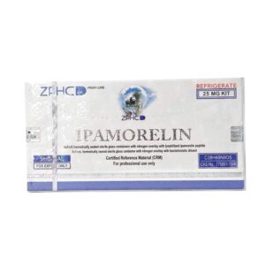 Kit de peptídeo Ipamorelin ZPHC 25 mg - caixa frontal (5 frascos × 5 mg)