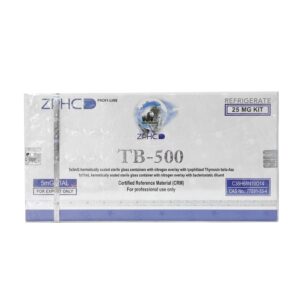 Kit de peptídeo TB-500 ZPHC 25 mg - caixa frontal (5 frascos × 5 mg)
