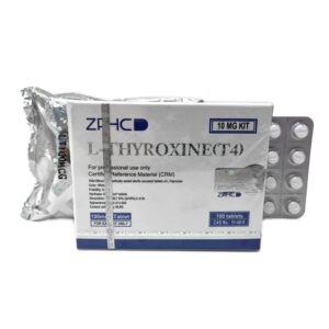 L-tiroxina (T4) ZPHC 0,1 mg - frasco com 100 comprimidos de hormônio tireoidiano